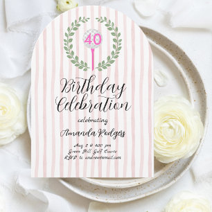 Invitation Fête d'anniversaire de golf