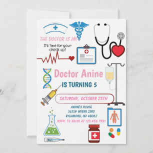 Invitation Fête d'anniversaire de jeu de rôle pour enfants av