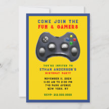 Fête d'anniversaire de jeu vidéo