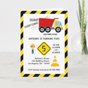 Invitation Fête d'anniversaire de la construction