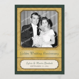 Invitation Fête d'anniversaire de la Damask Golden (50e)