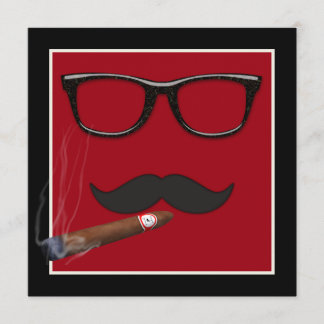 Invitation Fête d'anniversaire de la moustache d'homme