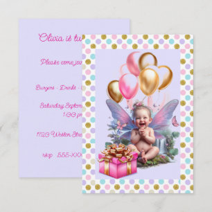 Invitation Fête d'anniversaire de la petite fille
