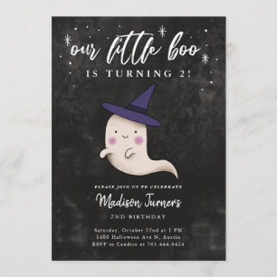 Invitation Fête d'anniversaire de la petite fille-fantôme de