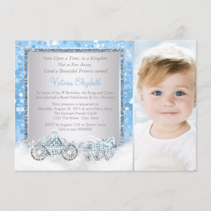 Invitation Fête d'anniversaire de la princesse Cendrillon