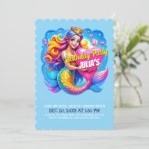 Fête d'anniversaire de la princesse Mermaid