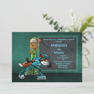 Invitation Fête d'anniversaire de l'animal