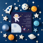 Invitation Fête d'anniversaire de l'astronaute<br><div class="desc">Invitations de fêtes anniversaires de enfants sur le thème de l'espace.</div>