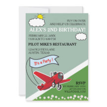 Fête d'anniversaire de l'atterrissage d'avion roug