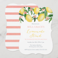 Fête D'Anniversaire De Lemonade Pour Petite Fille
