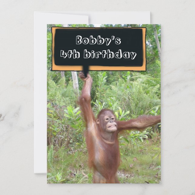 Invitation Fête d'anniversaire de l'enfant (Devant)