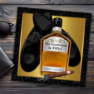 Invitation Fête d'anniversaire de l'homme au vieillissement p