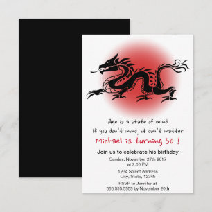 Invitation Fête d'anniversaire de l'homme traditionnel