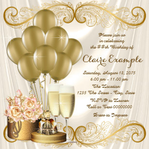 Invitations Faire Part Cartes Anniversaire 18 Ans Zazzle Fr
