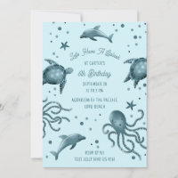 Fête d'anniversaire de l'océan pour les enfants de