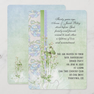 Invitation fête d'anniversaire de muguet