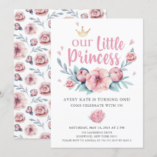 Invitation Fête d'anniversaire de notre petite princesse
