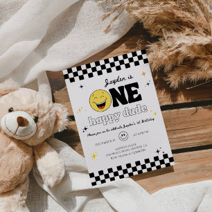 Invitation Fête d'anniversaire de One Happy Dude 1 an