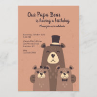 Fête d'anniversaire de Papa Bear