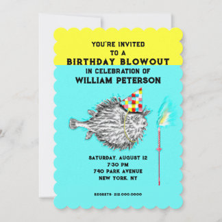 Invitation Fête d'anniversaire de pêcheur