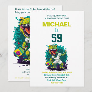 Invitation Fête d'anniversaire de Pickleball + RSVP