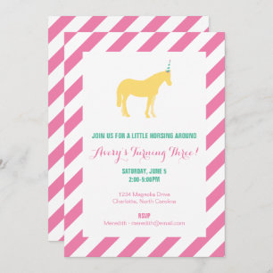 Invitation Fête d'anniversaire de Pony