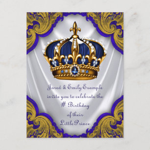Invitation Fête d'anniversaire de prince élégant