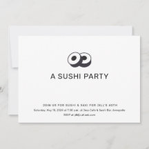 Fête d'anniversaire de sushi pour dîner