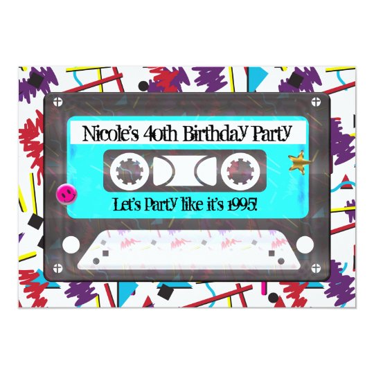 Invitation Fete D Anniversaire De Theme Des Annees 90 Des Zazzle Fr Invitation Fete D Anniversaire De Theme Des Annees 90 Des Zazzle Fr