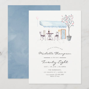 Invitation Fête d'anniversaire de tout âge au café de Paris a