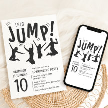 Fête d'anniversaire de trampoline pour enfants mod