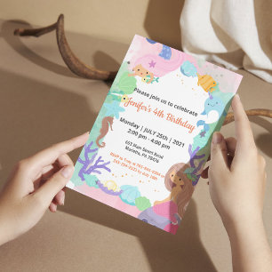 Invitation Fête d'anniversaire de verdure de safari jungle
