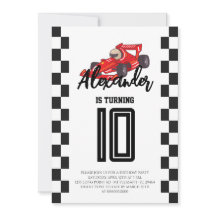 Fête d'anniversaire de voiture de course