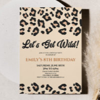 Fête d'anniversaire de Wild Leopard Cheetah