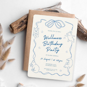 Invitation Fête d'anniversaire de yoga pour enfants