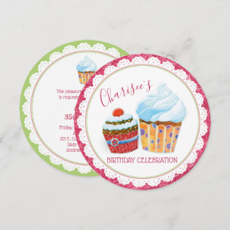 Invitation Fête d'anniversaire délicieuse mignonne de petits