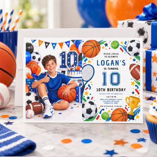 Invitation Fête d'anniversaire des 10 ans d'All Star Sports