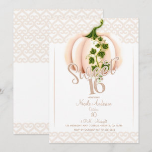 Invitation Fête d'anniversaire des 16 ans d'automne aux citro