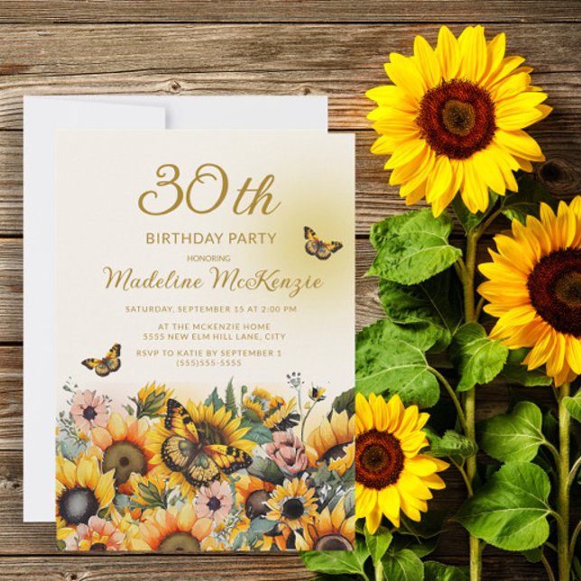 Invitation Fête d'anniversaire des 30 ans de femmes de tourne (Créateur téléchargé)