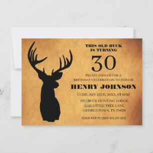 Invitation Fête d'anniversaire des 30 ans de Old Buck