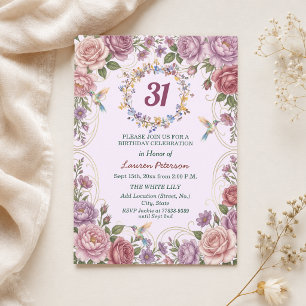 Invitation Fête d'anniversaire des 31 ans de Royal Gold Flora