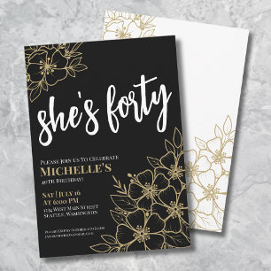 Invitation Fête d'anniversaire des 40 ans de Black Gold
