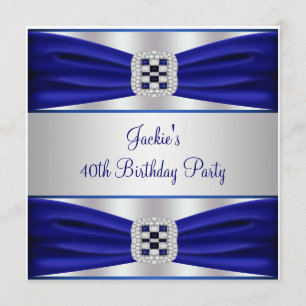 Invitation Fête d'anniversaire des 40 ans de Blue Sapphire Di