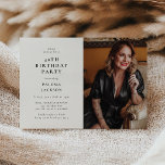 Invitation Fête d'anniversaire des 40 ans de Modern Photo<br><div class="desc">Célébrez le fait d'être fabuleux avec style avec notre invitation de fête d'anniversaire moderne avec photo ! Réunissez vos proches pour une fête d'anniversaire des 40 ans vraiment inoubliable. Notre design personnalisé vous permet de mettre en valeur une photo spéciale et de personnaliser les détails sur un fond blanc épuré....</div>