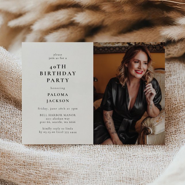 Invitation Fête d'anniversaire des 40 ans de Modern Photo (Créateur téléchargé)