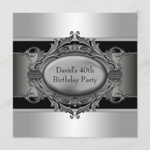 Invitation Fête d'anniversaire des 40 ans d'un homme