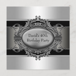 Invitation Fête d'anniversaire des 40 ans d'un homme
