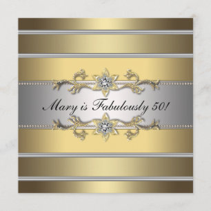 Invitation Fête d'anniversaire des 50 ans de la femme Fabulou