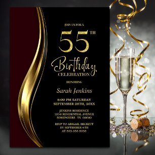 Invitation Fête d'anniversaire des 55 ans de Black Gold Burgu
