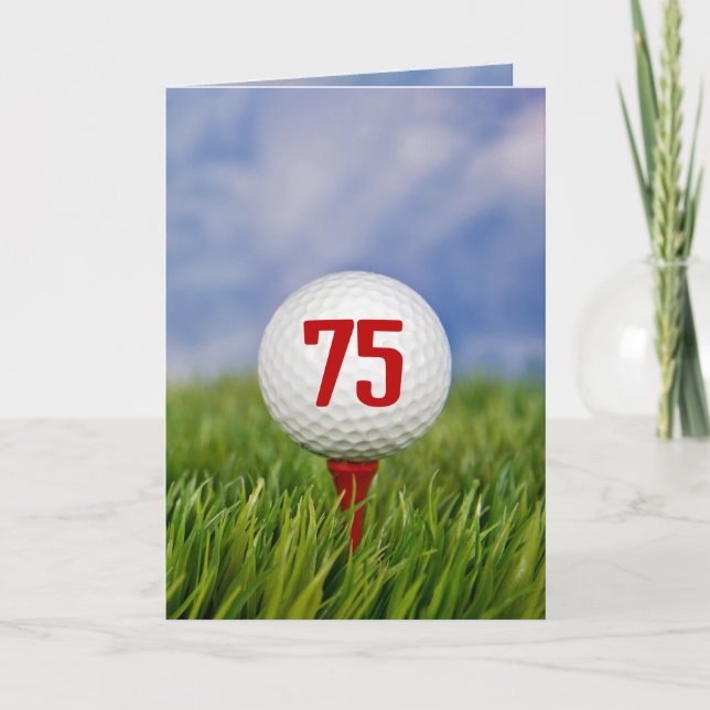 Invitation Fête d'anniversaire des 75 ans de Golf   (Devant)